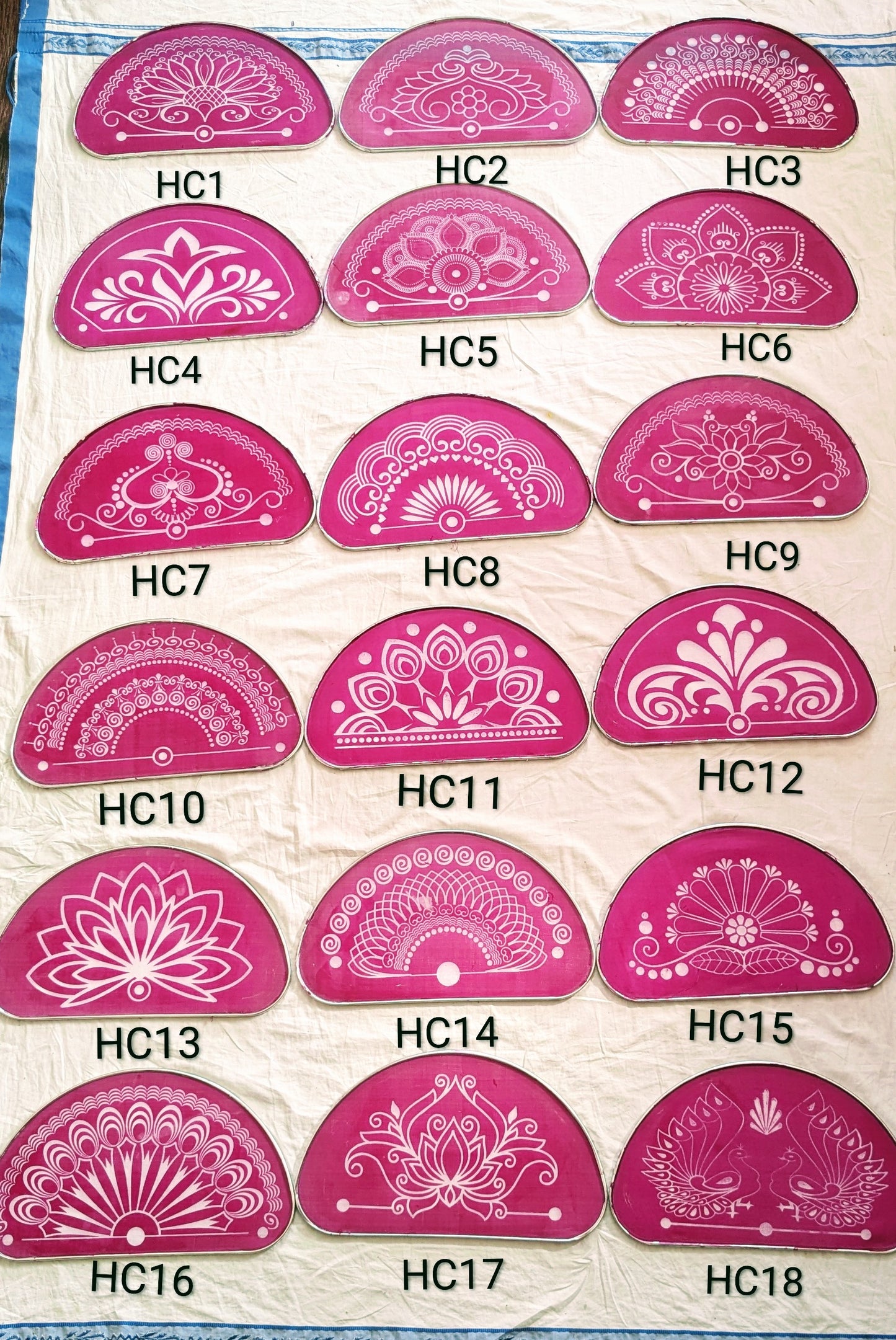 Half circle stencil 15 inch