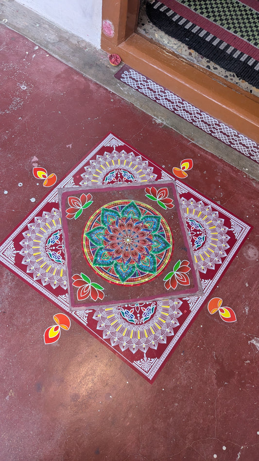 Small Rangoli stickers- 8 inch