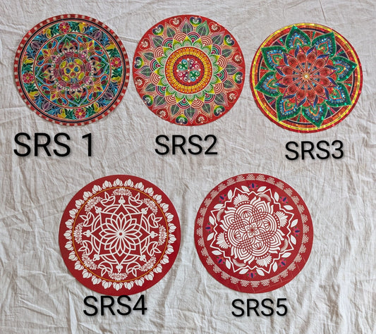 Round rangoli stickers 10 inch